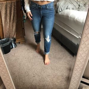 Lucky 🍀 brand ripped loose jeans